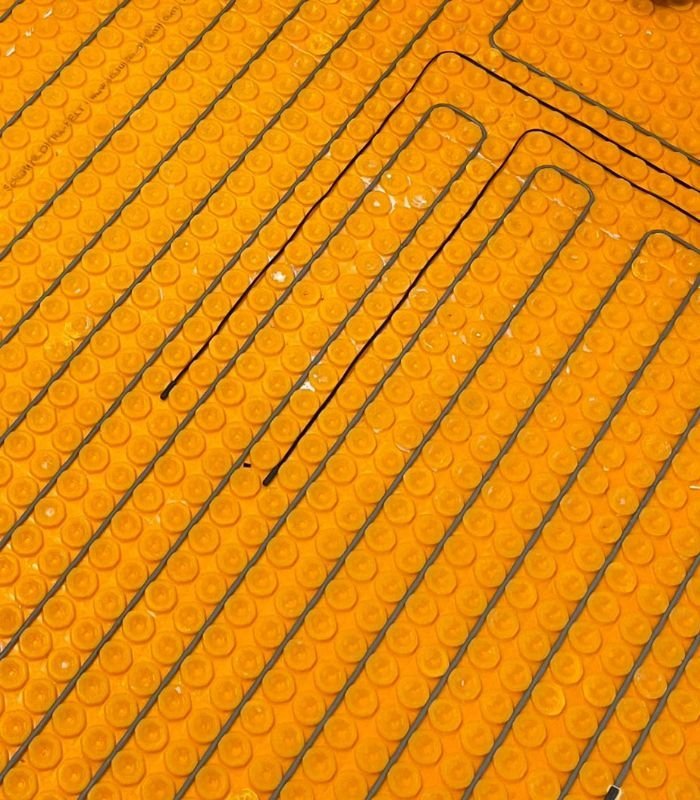 Heated tile flooring
